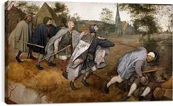 Постер на подрамнике - The Blind Leading the Blind - Притча о слепых. Брейгель Питер Старший
Постер на подрамнике - The Blind Leading the Blind - Притча о слепых. Брейгель Питер Старший