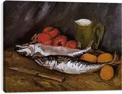 Постер на подрамнике - Still Life with fish and tomatoes. Винсент Ван Гог
Постер на подрамнике - Still Life with fish and tomatoes. Винсент Ван Гог