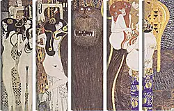 Модульная картина - Бетховенский фриз. Густав Климт
Модульная картина - Бетховенский фриз. Густав Климт