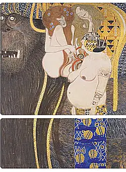 Модульная картина - Бетховенский фриз. Густав Климт
Модульная картина - Бетховенский фриз. Густав Климт