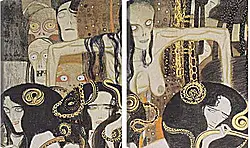 Модульная картина - Бетховенский фриз. Густав Климт
Модульная картина - Бетховенский фриз. Густав Климт