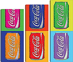 Модульная картина - Coca-Cola. Поп-арт Модульная картина - Coca-Cola. Поп-арт