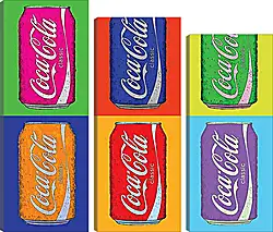 Модульная картина - Coca-Cola. Поп-арт Модульная картина - Coca-Cola. Поп-арт