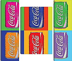Модульная картина - Coca-Cola. Поп-арт Модульная картина - Coca-Cola. Поп-арт