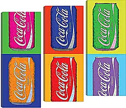 Модульная картина - Coca-Cola. Поп-арт Модульная картина - Coca-Cola. Поп-арт