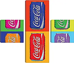 Модульная картина - Coca-Cola. Поп-арт Модульная картина - Coca-Cola. Поп-арт