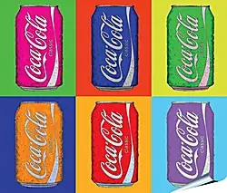 Плакат на стену - Coca-Cola. Поп-арт Плакат на стену - Coca-Cola. Поп-арт