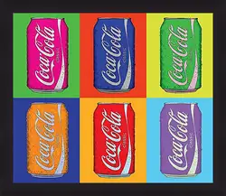 Картина в раме - Coca-Cola. Поп-арт Картина в раме - Coca-Cola. Поп-арт