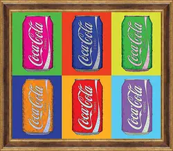 Картина в раме - Coca-Cola. Поп-арт Картина в раме - Coca-Cola. Поп-арт