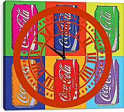 Часы картина - Coca-Cola. Поп-арт Часы картина - Coca-Cola. Поп-арт