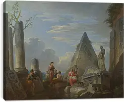 Постер на подрамнике - Roman Ruins with Figures. Джованни Паоло Панини
Постер на подрамнике - Roman Ruins with Figures. Джованни Паоло Панини