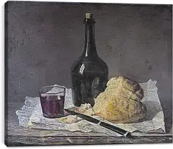Постер на подрамнике - Натюрморт со стеклянной бутылкой и хлебом. Жан Батист Симеон Шарден
Постер на подрамнике - Натюрморт со стеклянной бутылкой и хлебом. Жан Батист Симеон Шарден
