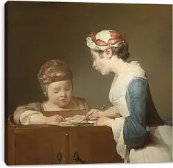 Постер на подрамнике - The Young Schoolmistress. Жан Батист Симеон Шарден
Постер на подрамнике - The Young Schoolmistress. Жан Батист Симеон Шарден