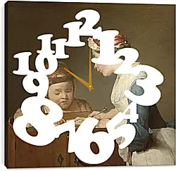 Часы картина - The Young Schoolmistress. Жан Батист Симеон Шарден
Часы картина - The Young Schoolmistress. Жан Батист Симеон Шарден