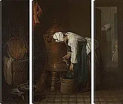 Модульная картина - La Fontaine (The Water Cistern). Жан Батист Симеон Шарден Модульная картина - La Fontaine (The Water Cistern). Жан Батист Симеон Шарден