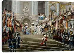 Постер на подрамнике - Прием принца Конде Людовиком XIV в Версале в 1674 году. Жан-Леон Жером
Постер на подрамнике - Прием принца Конде Людовиком XIV в Версале в 1674 году. Жан-Леон Жером