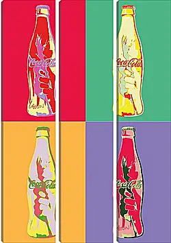 Модульная картина - Coca-Cola. Поп-арт Модульная картина - Coca-Cola. Поп-арт