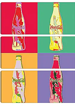Модульная картина - Coca-Cola. Поп-арт Модульная картина - Coca-Cola. Поп-арт