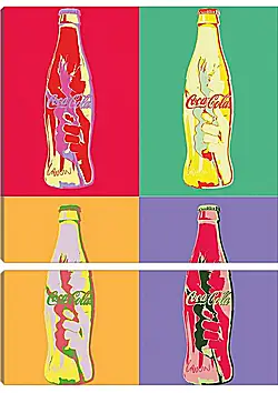 Модульная картина - Coca-Cola. Поп-арт Модульная картина - Coca-Cola. Поп-арт