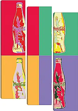 Модульная картина - Coca-Cola. Поп-арт Модульная картина - Coca-Cola. Поп-арт