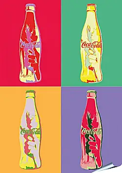 Плакат на стену - Coca-Cola. Поп-арт Плакат на стену - Coca-Cola. Поп-арт