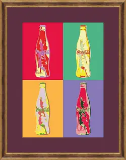 Картина в раме - Coca-Cola. Поп-арт Картина в раме - Coca-Cola. Поп-арт