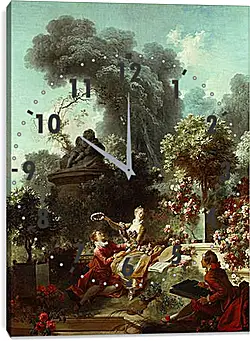 Часы картина - Венец возлюбленному. Жан Оноре Фрагонар
Часы картина - Венец возлюбленному. Жан Оноре Фрагонар