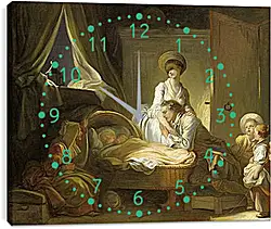 Часы картина - La Visite a la nourrice. Жан Оноре Фрагонар
Часы картина - La Visite a la nourrice. Жан Оноре Фрагонар