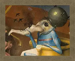 Картина в раме - Bird-headed monster or The Prince of Hell - close-up head. Иероним Босх
Картина в раме - Bird-headed monster or The Prince of Hell - close-up head. Иероним Босх