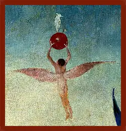Картина в раме - Winged man with fruit flies to heaven. Иероним Босх
Картина в раме - Winged man with fruit flies to heaven. Иероним Босх