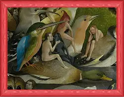Картина в раме - Bird and Man riding a duck. Иероним Босх
Картина в раме - Bird and Man riding a duck. Иероним Босх