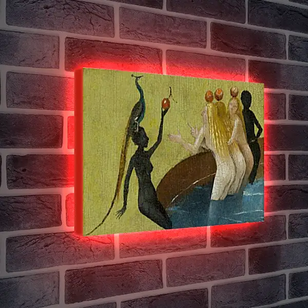 Лайтбокс световая панель - Women with peacock. Иероним Босх
Лайтбокс световая панель - Women with peacock. Иероним Босх