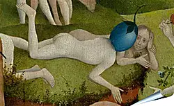 Плакат на стену - Detail Man with a plum as head. Иероним Босх
Плакат на стену - Detail Man with a plum as head. Иероним Босх