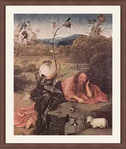 Картина в раме - Saint John the Baptist in the Wilderness. Иероним Босх
Картина в раме - Saint John the Baptist in the Wilderness. Иероним Босх