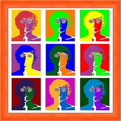 Картина в раме - John lennon. Поп-арт Картина в раме - John lennon. Поп-арт