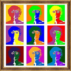 Картина в раме - John lennon. Поп-арт Картина в раме - John lennon. Поп-арт