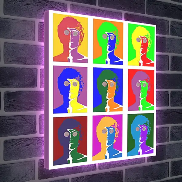 Лайтбокс световая панель - John lennon. Поп-арт Лайтбокс световая панель - John lennon. Поп-арт