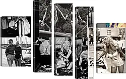 Модульная картина - Красивые девушки. Черно-белое фото Модульная картина - Красивые девушки. Черно-белое фото
