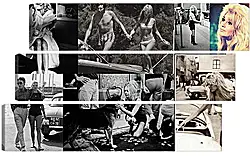 Модульная картина - Красивые девушки. Черно-белое фото Модульная картина - Красивые девушки. Черно-белое фото