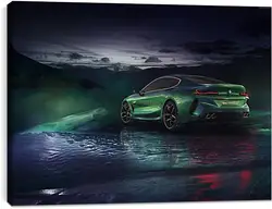 Постер на подрамнике - Изумрудная BMW Постер на подрамнике - Изумрудная BMW