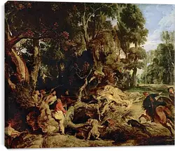 Постер на подрамнике - Boar Hunt Постер на подрамнике - Boar Hunt