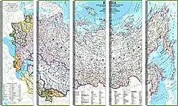 Модульная картина - Карта России Модульная картина - Карта России