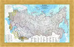 Картина в раме - Карта России Картина в раме - Карта России