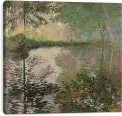 Постер на подрамнике - Pond at Montgeron Постер на подрамнике - Pond at Montgeron
