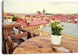 Постер на подрамнике - Крыши Питера Постер на подрамнике - Крыши Питера