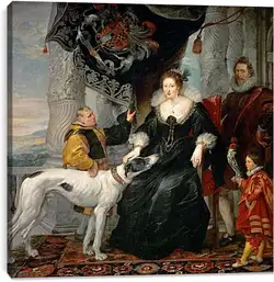 Постер на подрамнике - Portrait of Lady Arundel with Her Train Постер на подрамнике - Portrait of Lady Arundel with Her Train