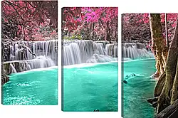 Модульная картина - Водопады Модульная картина - Водопады