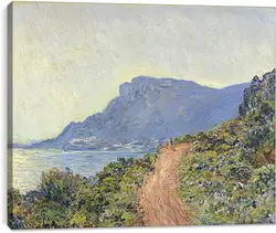 Постер на подрамнике - La Corniche bij Monaco Постер на подрамнике - La Corniche bij Monaco