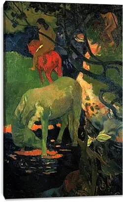 Постер на подрамнике - Le cheval blanc Постер на подрамнике - Le cheval blanc
