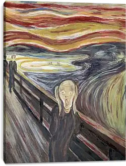Постер на подрамнике - the scream Постер на подрамнике - the scream
